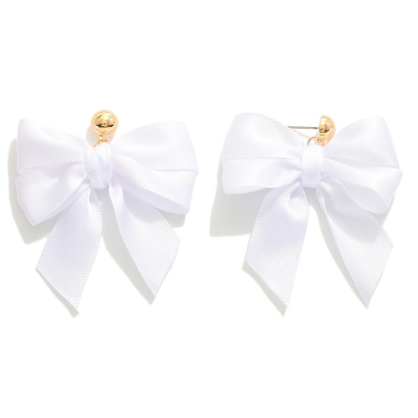 Wholesale bow Post Drop Earrings L