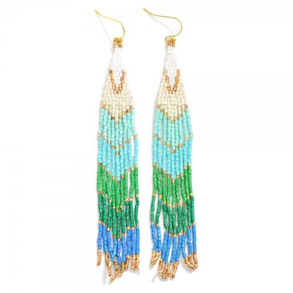 Wholesale long Seed Bead Tassel Earrings L