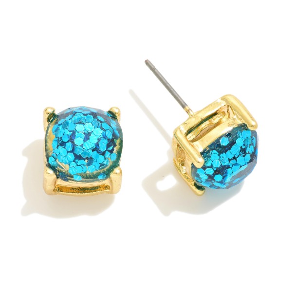 Wholesale glitter Rhinestone Stud Earrings W