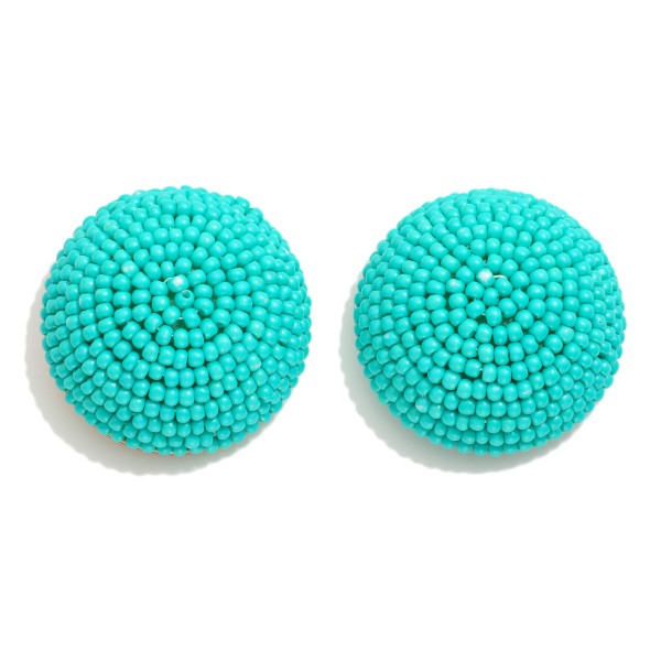 Wholesale oversized Beaded Cluster Stud Earrings D