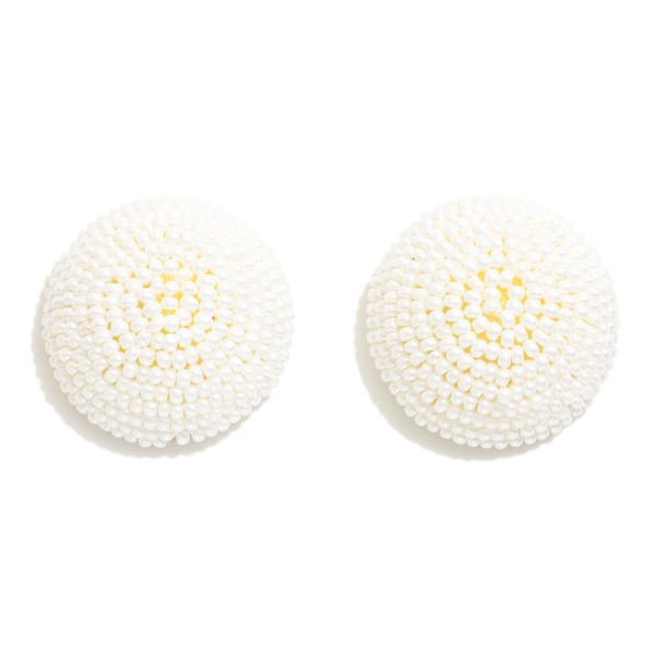 Wholesale oversized Beaded Cluster Stud Earrings D