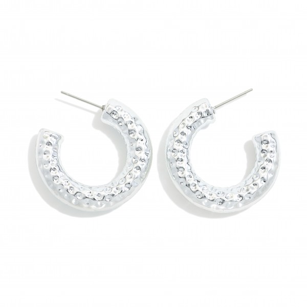 Wholesale textured Hoop Earrings D