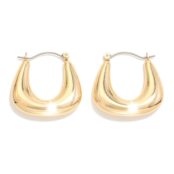 Wholesale squared Metal Hoop Earrings D