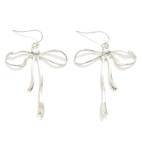 Wholesale metal Bow Drop Earrings L