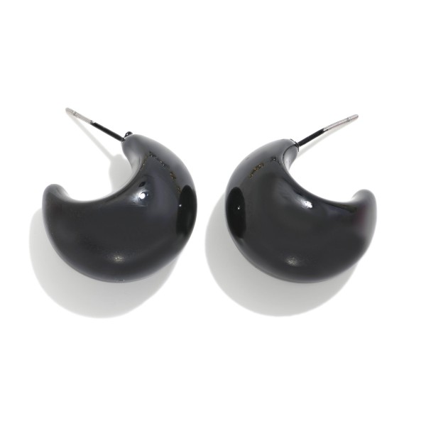 Wholesale acetate Teardrop Hoop Earrings D