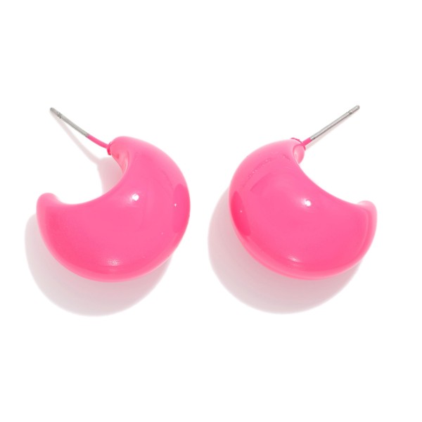 Wholesale acetate Teardrop Hoop Earrings D