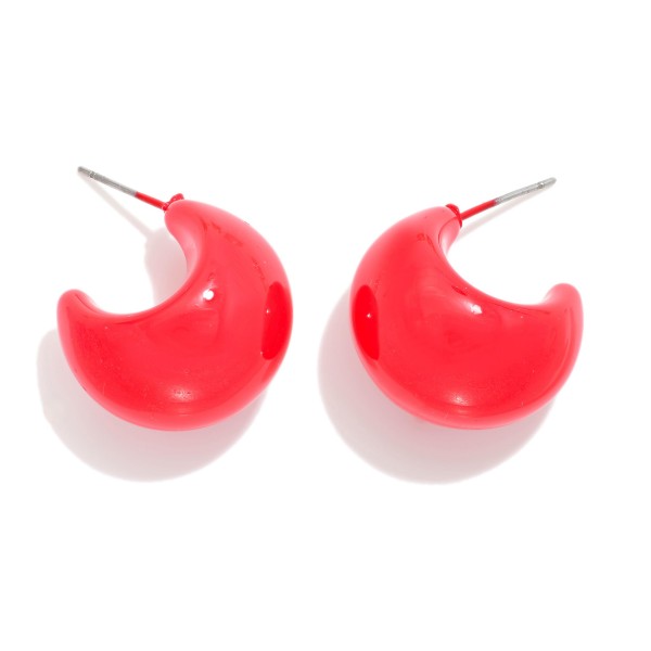 Wholesale acetate Teardrop Hoop Earrings D