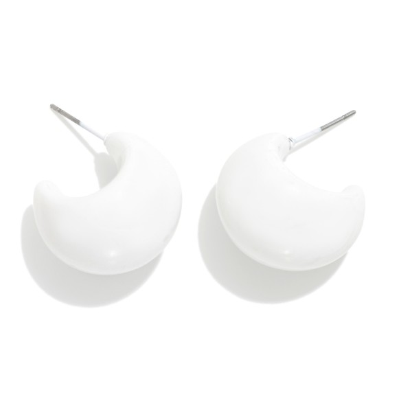 Wholesale acetate Teardrop Hoop Earrings D
