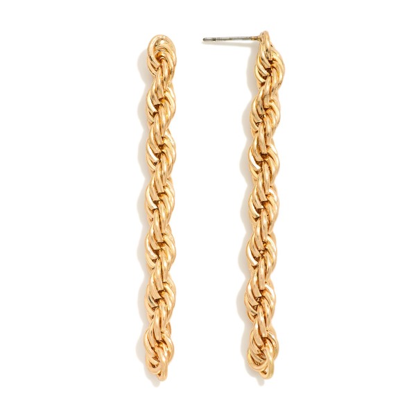 Wholesale metal Rope Chain Drop Earrings L