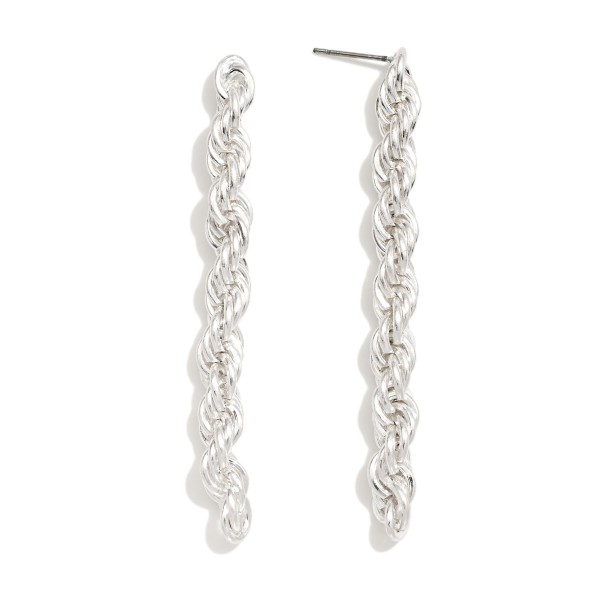 Wholesale metal Rope Chain Drop Earrings L