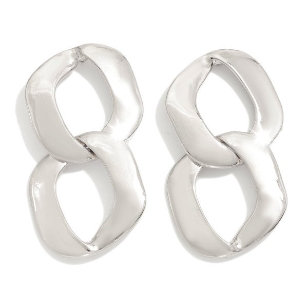 Wholesale large Metal Chain Link Drop Earrings L