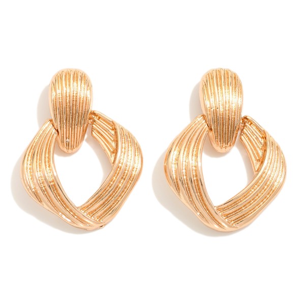 Wholesale metal Infiniti Loop Door Knocker Drop Earrings L