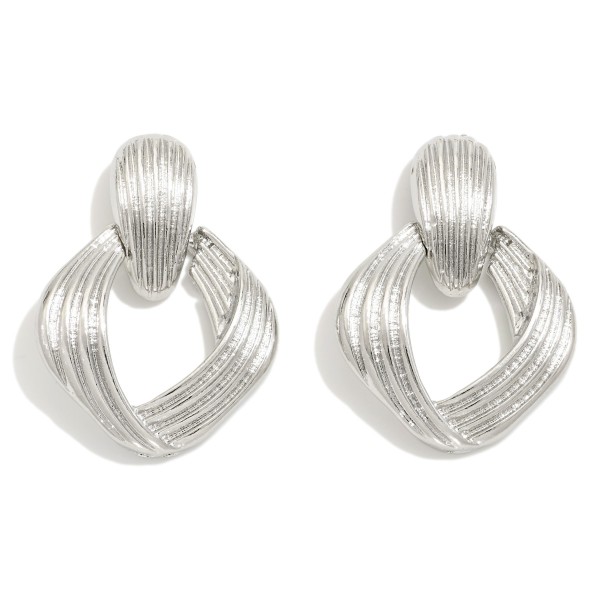 Wholesale metal Infiniti Loop Door Knocker Drop Earrings L