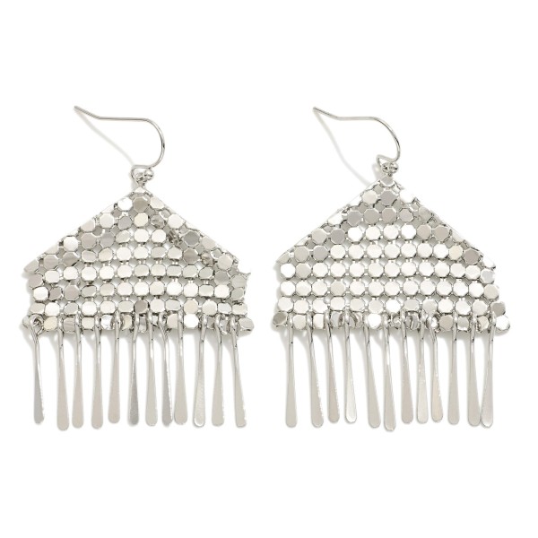 Wholesale metal Mesh Drop Earrings Metal Tassels L
