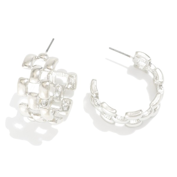 Wholesale metal Chain Link Hoop Earrings D