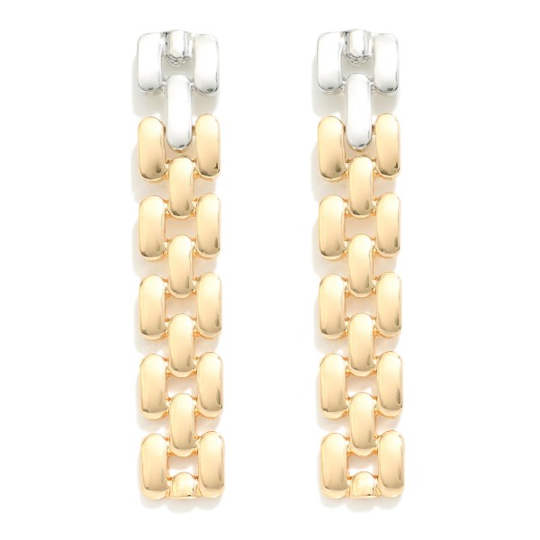 Wholesale metal Watch Chain Drop Earrings L
