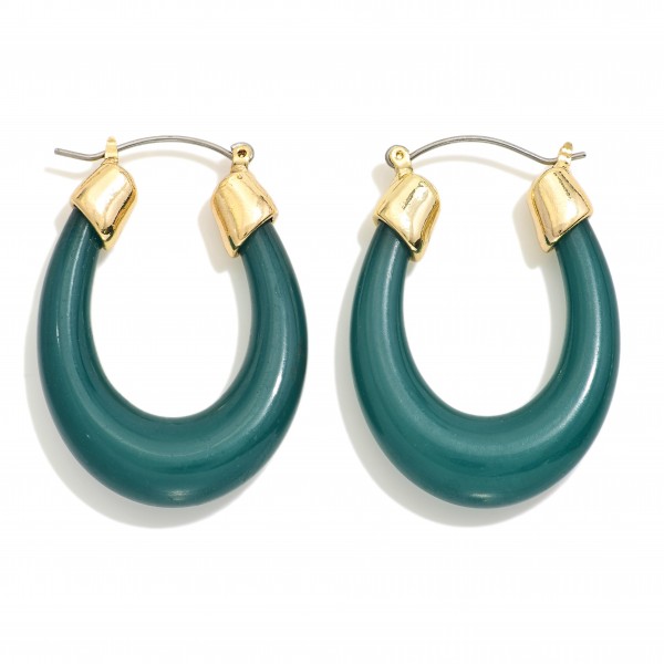 Wholesale tapered Acetate Loop Hoop Earrings L
