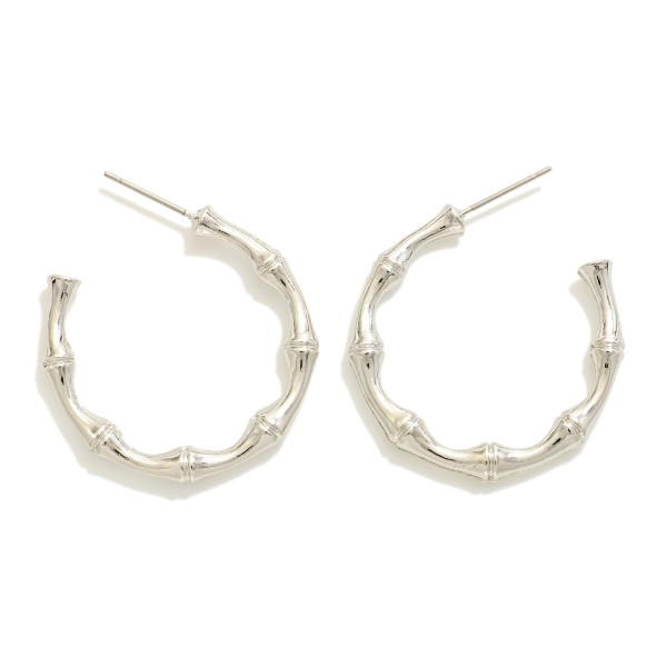 Wholesale metal Bamboo Hoop Earrings D