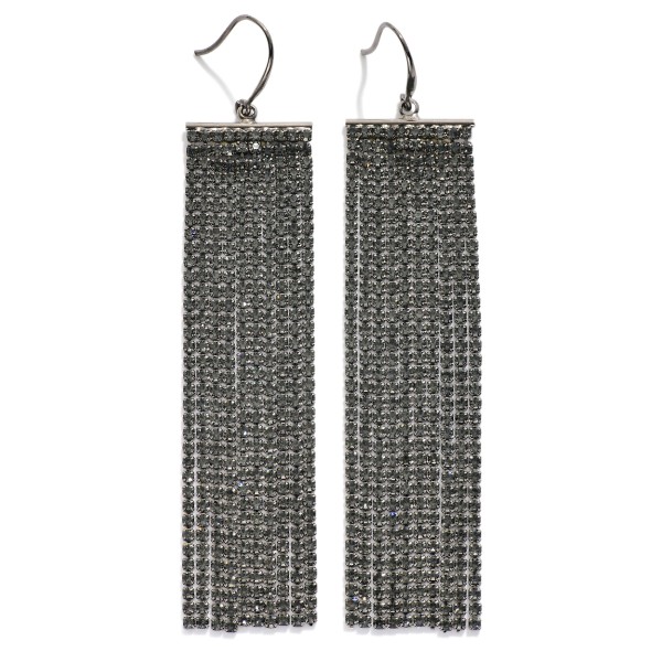 Wholesale rhinestone Fringe Drop Earrings L