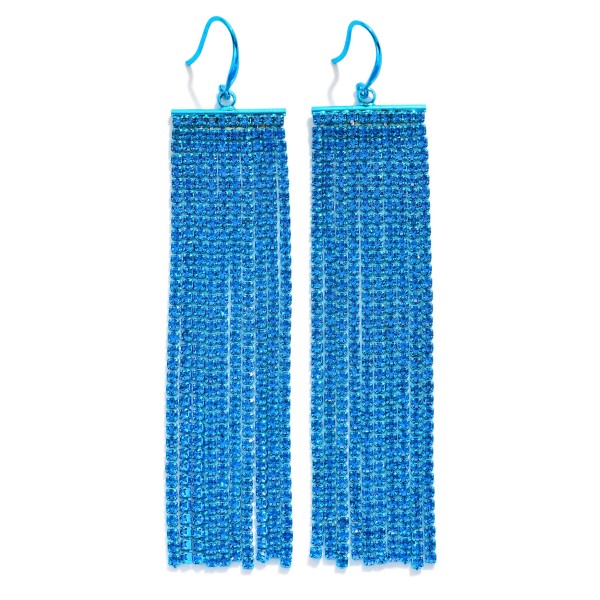 Wholesale rhinestone Fringe Drop Earrings L