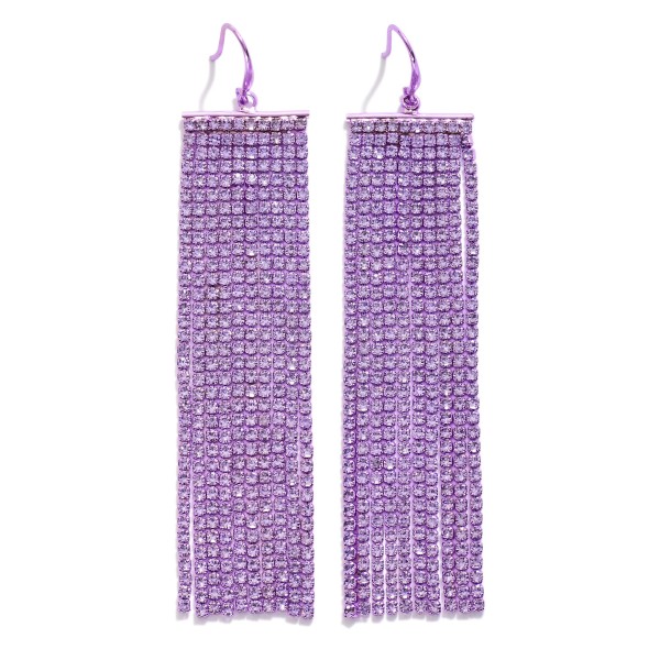 Wholesale rhinestone Fringe Drop Earrings L
