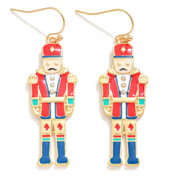 Wholesale painted Metal Nutcracker Drop Earrings L