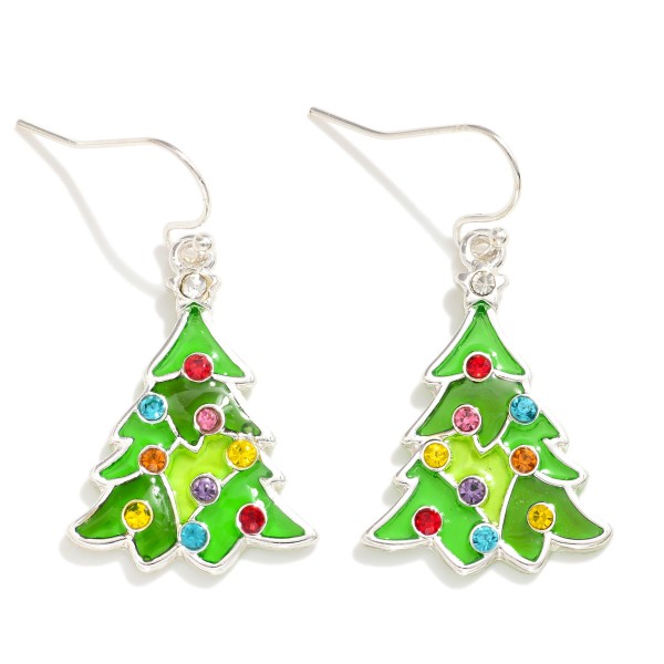 Wholesale translucent Christmas Tree Drop Earrings L