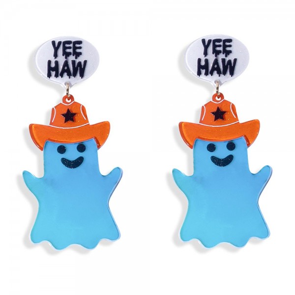 Wholesale acetate Cowboy Ghost YEE HAW Post L