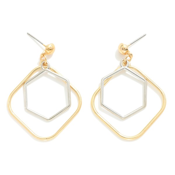 Wholesale geometric Metal Charms Drop Earrings L