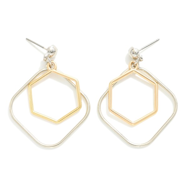 Wholesale geometric Metal Charms Drop Earrings L