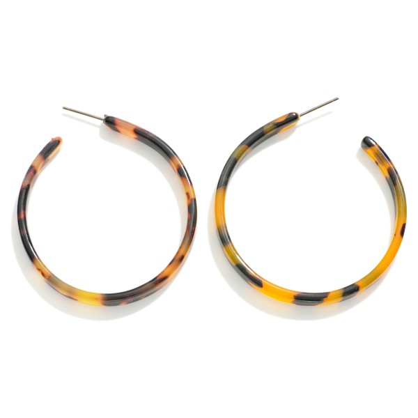 Wholesale tortoise Shell Hoop Earrings D