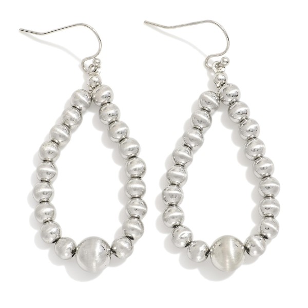 Wholesale metal Beaded Teardrop Drop Earrings L