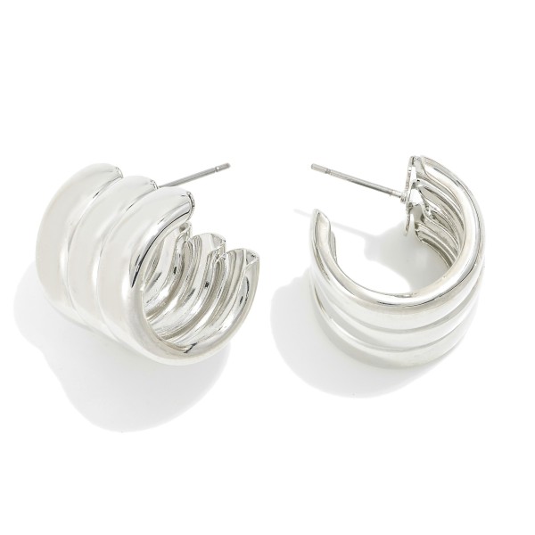 Wholesale metal Chunky Cuff Hoop Earrings D