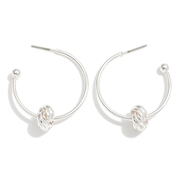 Wholesale metal Hoops Knotted Metal Detail D