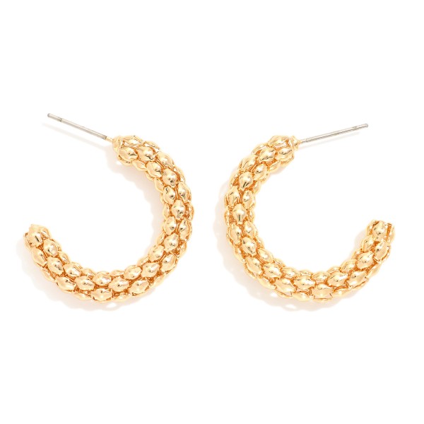 Wholesale metal Popcorn Hoop Earrings D