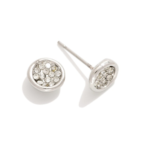 Wholesale rhinestone dipped Stud Earrings L