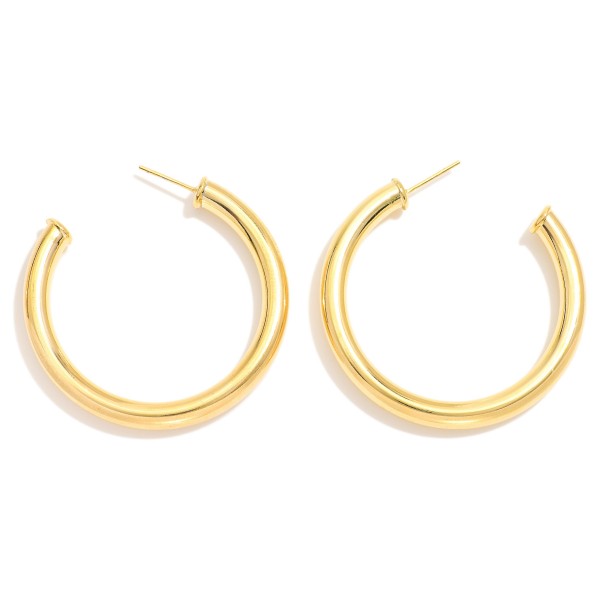 Wholesale metal Hoop Post Drop Earrings K Gold D Hypoallergenic Made Brazil