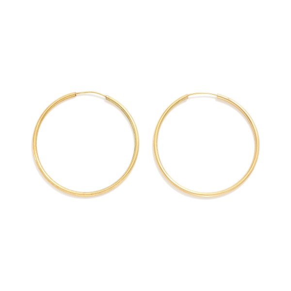 Wholesale endless Metal Hoop Earrings L k Gold Hypoallergenic Made Brazil