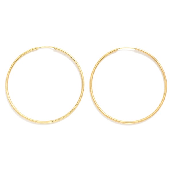 Wholesale endless Metal Hoop Earrings L k Gold Hypoallergenic Made Brazil