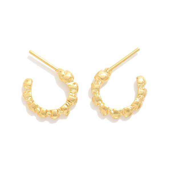 Wholesale twisted Metal Hoop Earrings L k Gold Hypoallergenic Made Brazil