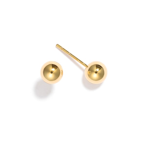 Wholesale metal Bull Stud Earrings Gold L