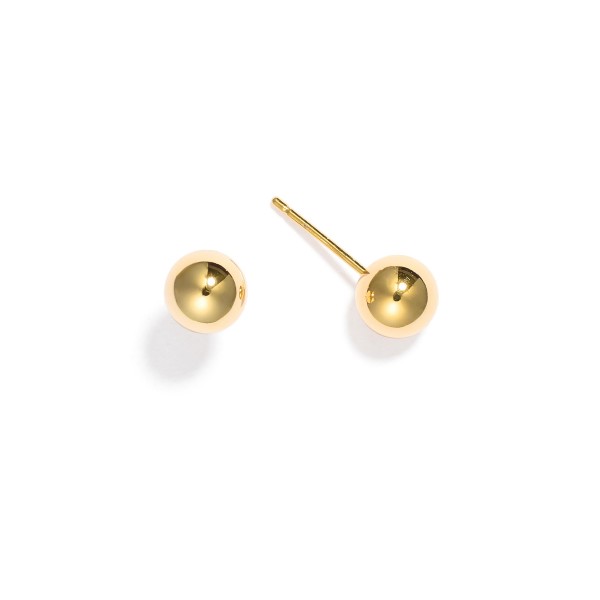 Wholesale metal Bull Stud Earrings Gold L