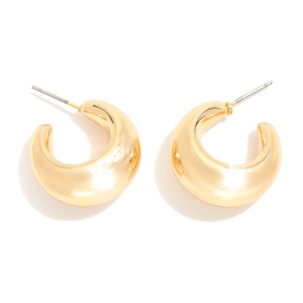 Wholesale chunky Metal Hoop Earrings D