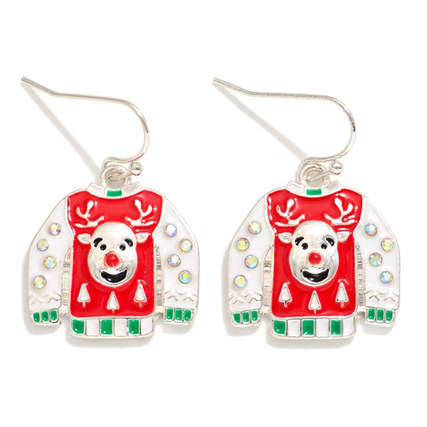 Wholesale ugly Christmas Sweater Drop Earrings L