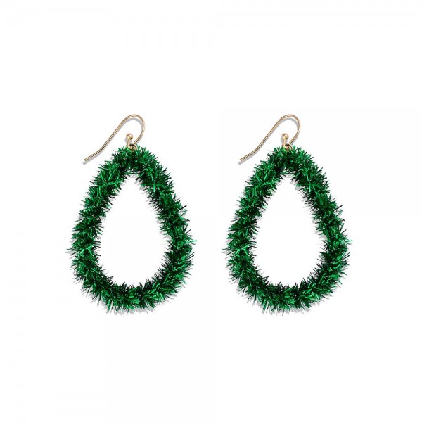 Wholesale tinsel Teardrop Drop Earrings L