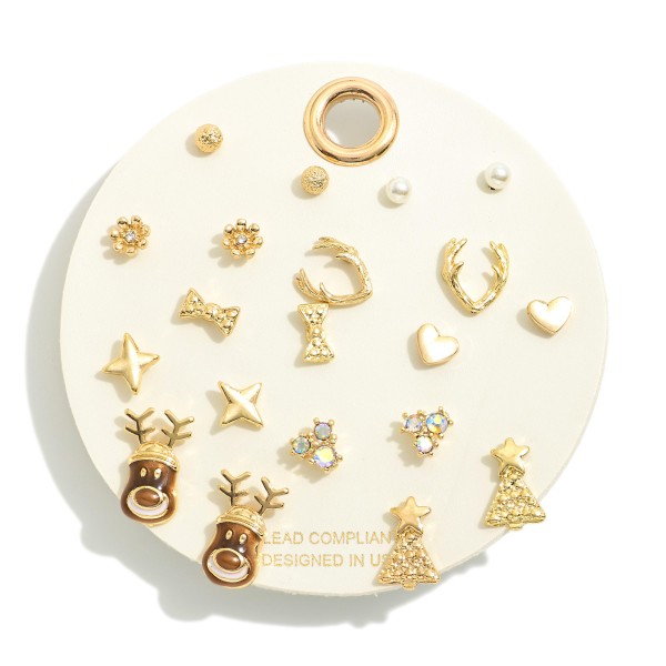 Wholesale set Christmas Themed Stud Earrings L