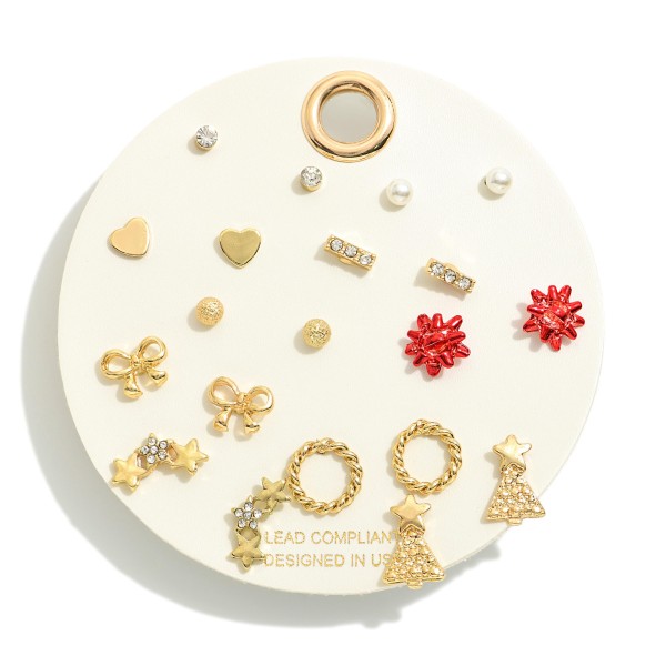 Wholesale set Christmas Themed Stud Earrings L