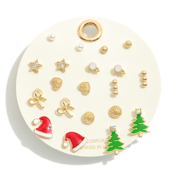 Wholesale set Christmas Themed Stud Earrings L