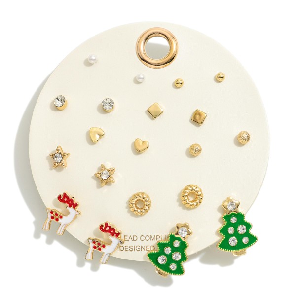 Wholesale set Christmas Themed Stud Earrings L