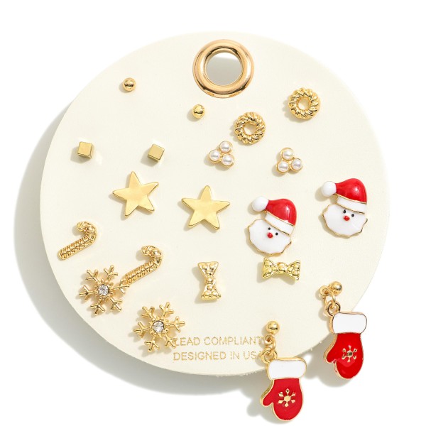 Wholesale set Christmas Themed Stud Earrings L
